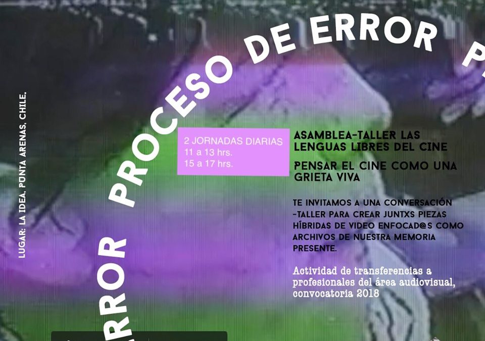 Festival Proceso de Error llega a Punta Arenas con muestras y talleres de video experimental